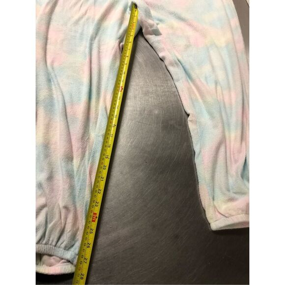 So Women’s Pastel Rainbow Tie Dye Two Piece Sleep Pajama Set Size 3X NWT - Picture 10 of 10